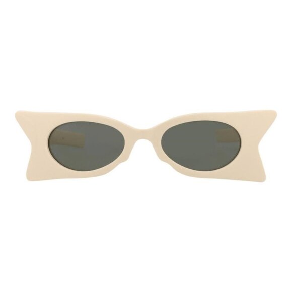 Gucci Womens Cat Eye Ivory Ivory Grey Fashion Designer Eyewear - Picture 1 of 4